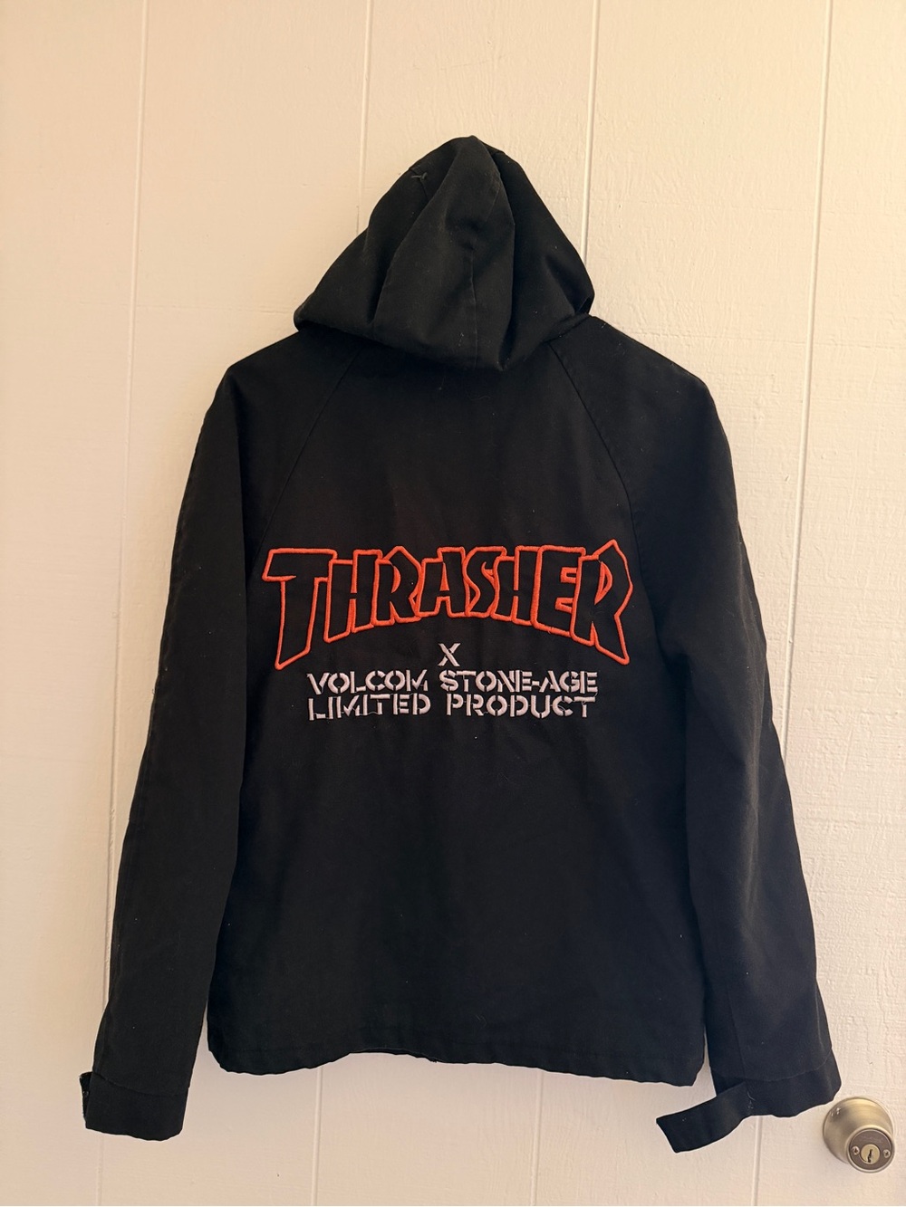 Thrasher Black Jacket with White Label